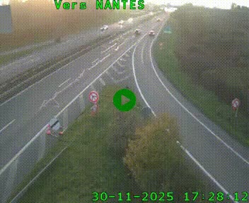 Webcam N147 au nord de Poitiers et à la jonction avec la A10