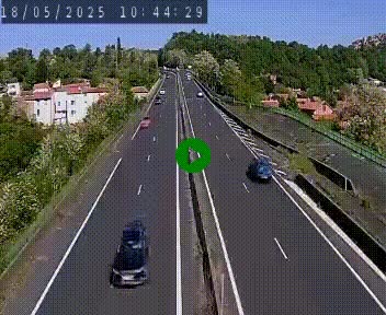 Caméra autoroute A75 à hauteur de Coudes, en direction de Clermont-Ferrand