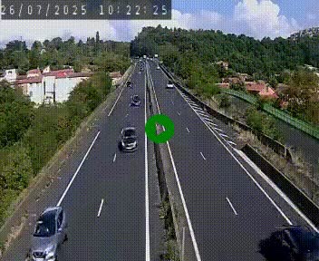 Caméra autoroute A75 à hauteur de Coudes, en direction de Clermont-Ferrand