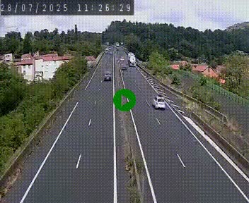 Caméra autoroute A75 à hauteur de Coudes, en direction de Clermont-Ferrand