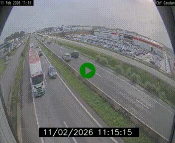 Webcam sur la N165 à hauteur de Caudan, dans le Morbihan.