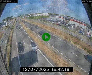 Webcam sur la N165 à hauteur de Caudan, dans le Morbihan.