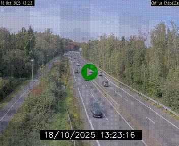 Webcam sur le périphérique de Nantes (N844) à hauteur de Porte de la Chapelle, au nord de la ville