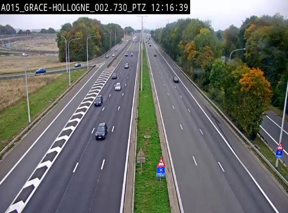 Caméra trafic Belgique - Grâce-Hollogne - E42, jonction avec A604, direction Loncin/Aéroport de Liège -  BK 3.2