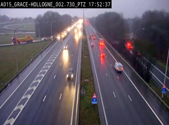 Caméra trafic Belgique - Grâce-Hollogne - E42, jonction avec A604, direction Loncin/Aéroport de Liège - BK 3.2