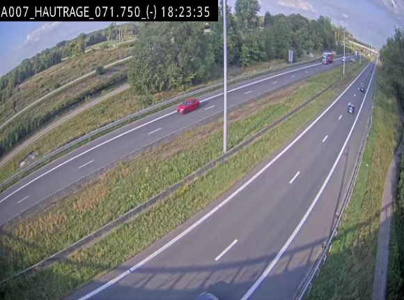 Webcam autoroute Belgique - Hautrage - E19 - BK 71.7