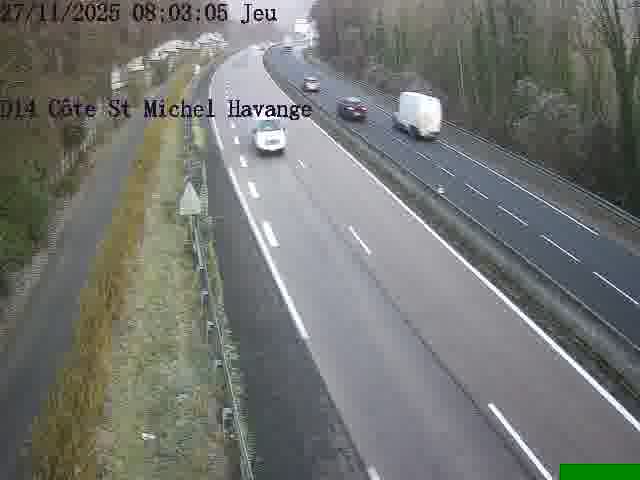 Clone of Webcam sur la D14, dans la côte Saint-Michel. Vue orientée vers Havange