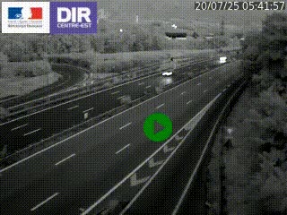 Webcam sur la Nationale 201 à hauteur de la sortie Chambéry-Nord, avant à la jonction entre l'A41 et l'A43, en direction de Lyon