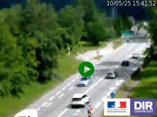 Webcam info trafic à proximité de Vizille sur la N85, au niveau du point de vue du Saut du Moine à Champagnier