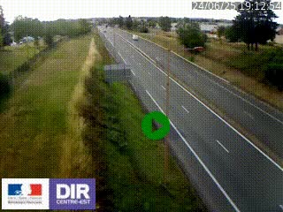 Webcam à Mably, à proximité de Roanne en direction de Moulins sur la N7