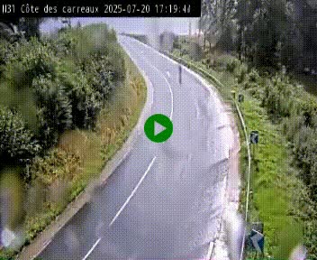 Webcam en haut de la Côte des Carreaux sur la N31 à Avesnes-en-Bray. Vue orientée vers Rouen