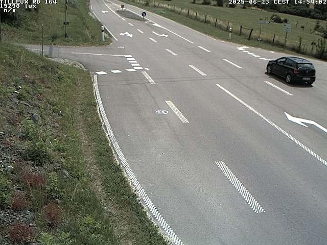 Webcam sur la RD164 à Tilleux. Vue orientée vers Neufchâteau