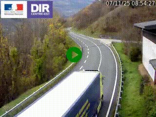 Caméra trafic sur la N90 à Bourg-Saint-Maurice, en provenance d'Aoste et en direction d'Albertville