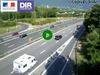 Caméra routière à hauteur de la sortie 15 Chambéry-centre au PK 4,103 en direction d'Albertville