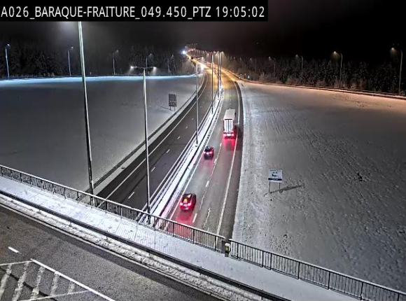 Webcam à la Baraque de Fraiture à la jonction entre l'E25 et la N89 à hauteur de Vielsalm