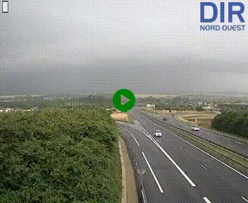 Webcam au début de l'A84 sur le périphérique Ouest de Caen (N814) à hauteur de la sortie 9, Porte de Bretagne