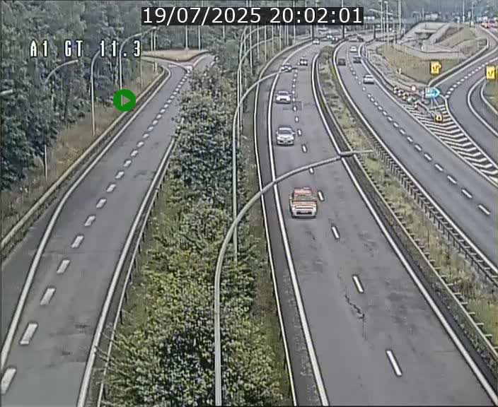Traffic live webcam Luxembourg Senningerberg - A1 direction Allemagne - BK 11.3