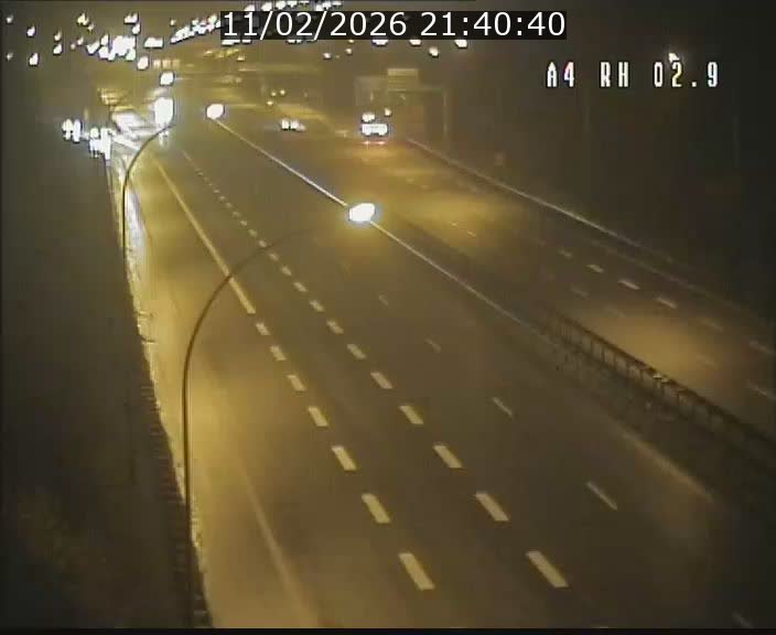 Webcam traffic A4 Luxembourg - BK 2.9 - Croix de Cessange (direction Luxembourg)