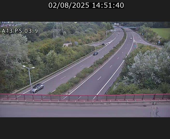 Traffic live webcam Luxembourg Differdange - A13 direction Esch-sur-Alzette - BK 3.9