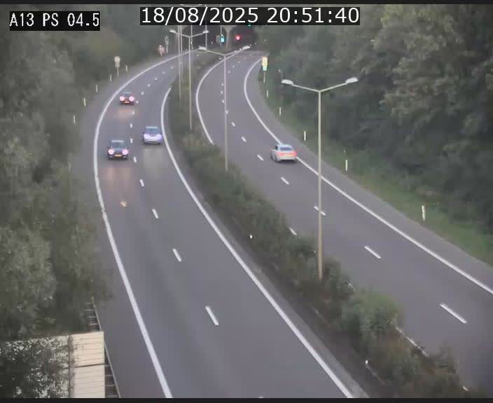 Traffic live webcam Luxembourg Differdange - A13 direction Esch-sur-Alzette - BK 4.5