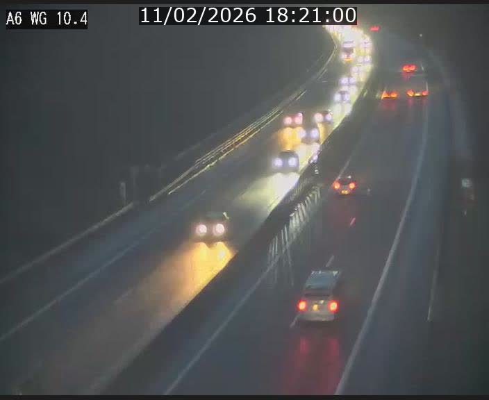 Traffic live webcam Luxembourg Mamer - A6 - BK 10.4 - direction Luxembourg/France/Allemagne