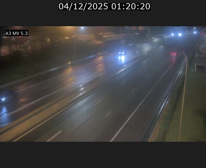 Webcam à l'Aire de Berchem au Luxembourg sur l'A3. Vue orientée vers la France
