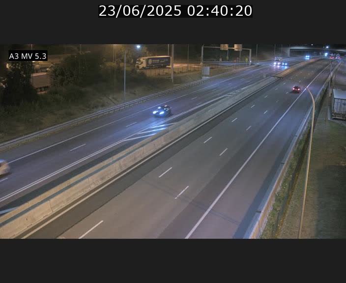 Webcam à l'Aire de Berchem au Luxembourg sur l'A3. Vue orientée vers la France