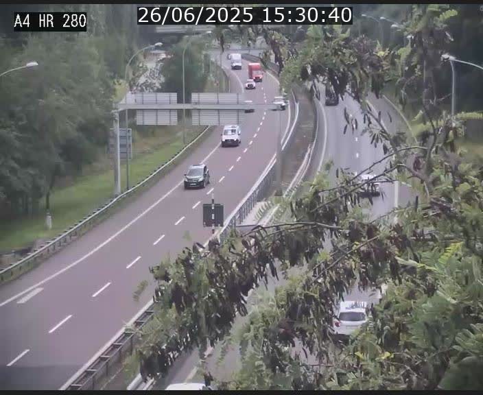 Webcam traffic A4 Luxembourg - BK 0.2 - P+R Bouillon (direction Luxembourg)