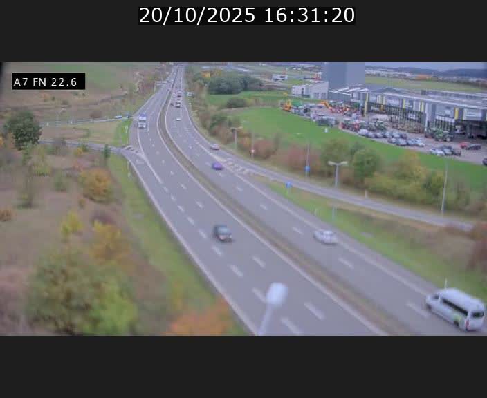 Caméra trafic Luxembourg - A7, Colmar-berg direction Mersch