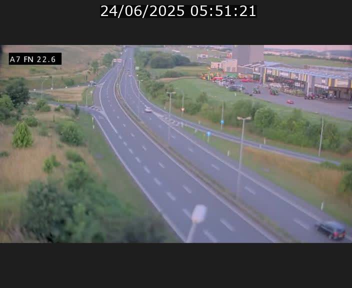 Caméra trafic Luxembourg - A7, Colmar-berg direction Mersch