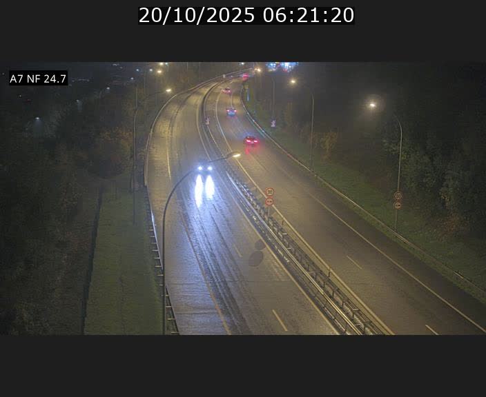 Caméra trafic Luxembourg - A7, Schieren direction Mersch