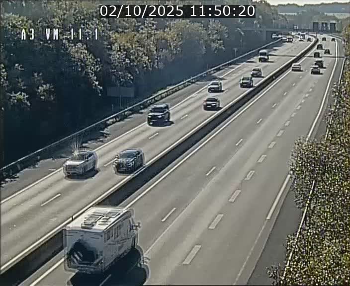 Webcam à la frontière franco-luxembourgeoise, avant la Croix de Bettembourg - BK 11.1 - direction Luxembourg-ville