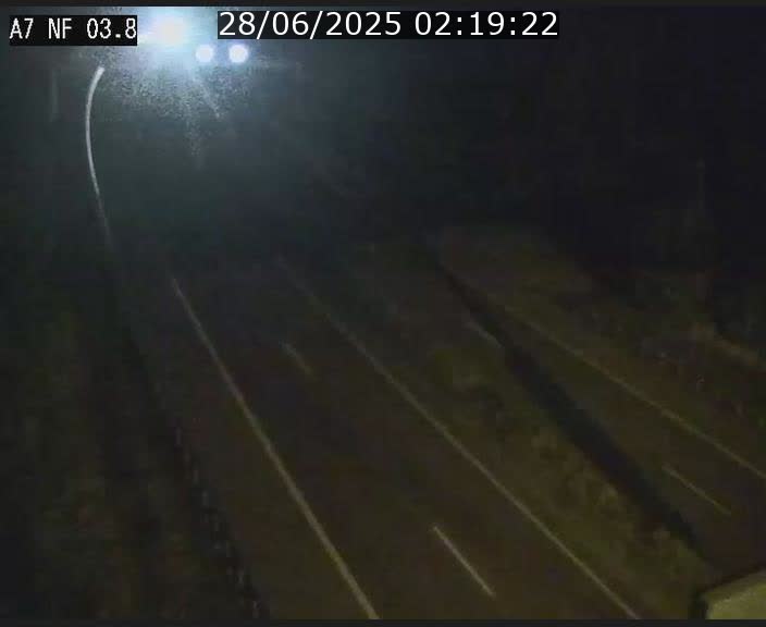 Webcam autoroute A7 au Luxembourg à la sortie du Tunnel Stafelter vers le Nord