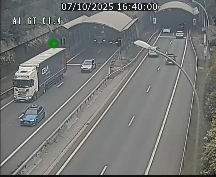 Traffic live webcam Luxembourg Hesperange - A1 direction Kirchberg - BK 1.4