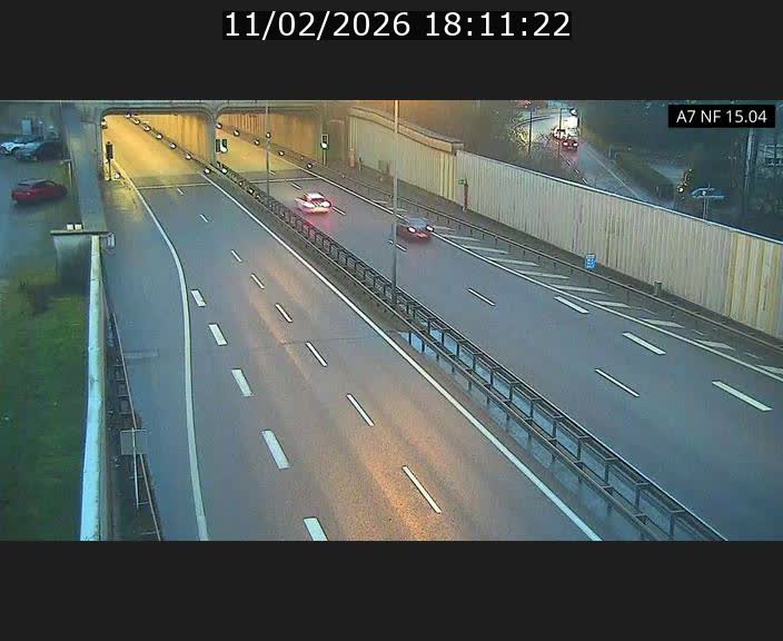 Caméra trafic Luxembourg - A7, Tunnel Mersch, entrée sud, direction Ettelbruck