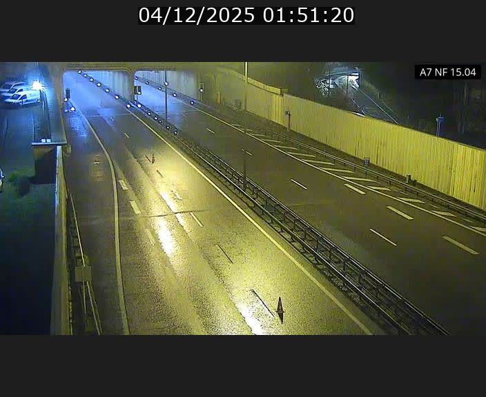 Caméra trafic Luxembourg - A7, Tunnel Mersch, entrée sud, direction Ettelbruck