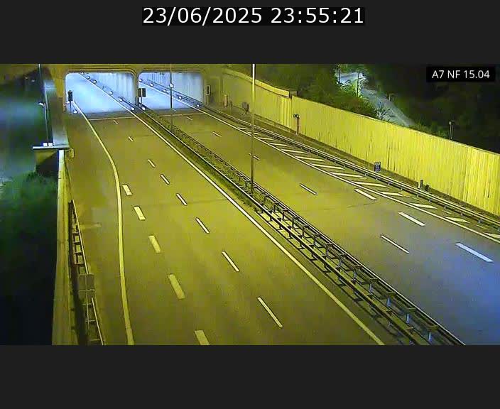 Caméra trafic Luxembourg - A7, Tunnel Mersch, entrée sud, direction Ettelbruck