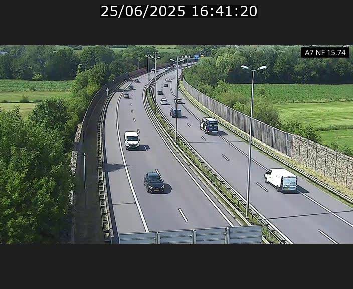Caméra trafic Luxembourg - A7, Tunnel Mersch, entrée nord, direction Lorentzweiler