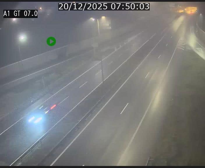Traffic live webcam Luxembourg Cents - A1 direction Kirchberg - BK 7