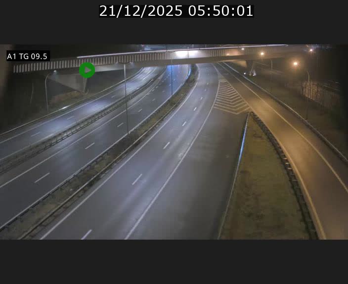Traffic live webcam Luxembourg Jonction Grünewald - A1 direction Luxembourg-ville - BK 9.5