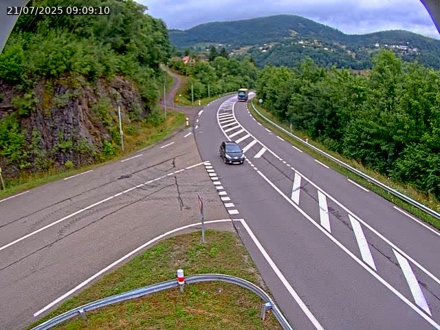 Caméra autoroute France - N66, col du Bussang direction Remiremont