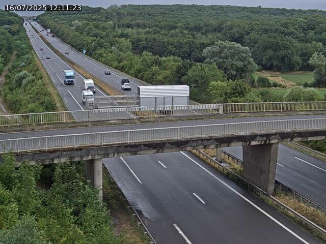 Caméra autoroute France - A31, Zoufftgen direction Luxembourg-ville, à la frontière entre la France et le Luxembourg
