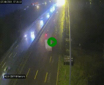Webcam sur le périphérique de Bordeaux à l'est de la ville. Caméra située sur le Pont Mitterand sur la N230