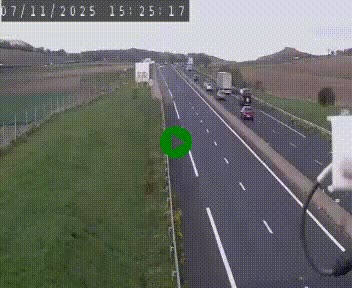 Caméra autoroute A75 à hauteur de Le Crest, en direction de Montpellier