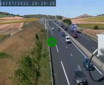 Caméra autoroute A75 à hauteur de Le Crest, en direction de Montpellier