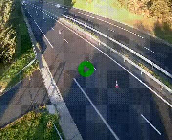 Caméra autoroute A75 à hauteur du col des Issartets en direction de Montpellier