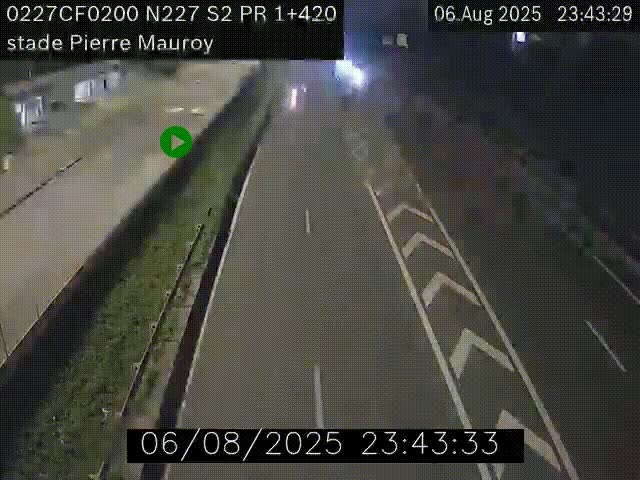 Webcam à hauteur du Stade Pierre Mauroy à Villeneuve d'Ascq sur la N227. Vue orientée vers Mons-en-Baroeul