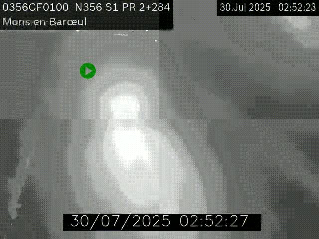 Webcam à l'entrée de Lille en direction du périphérique, à proximité de Mons-en-Baroeul sur la N356