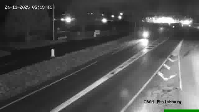 Webcam de surveillance sur D604 (France) à Phalsbourg, cadrée vers Phalsbourg, proposant une information routière utile aux déplacements quotidiens.