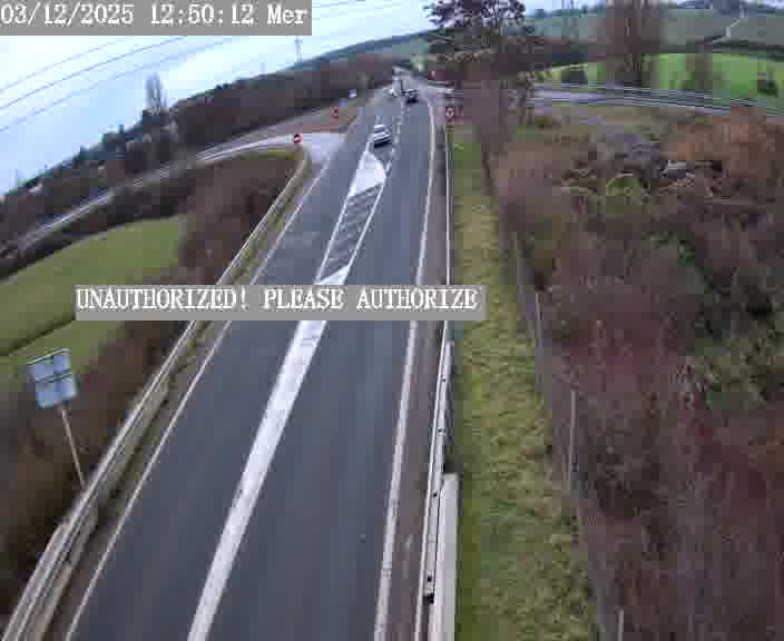Point de vue trafic déployé sur D181a (France) à Sainte Marie aux Chênes, regardant vers Homecourt, aidant conducteurs et services à anticiper les flux.